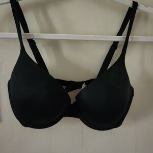 PINK Victoria's Secret Wear Everywhere Push-Up Bra Black Bra 34D